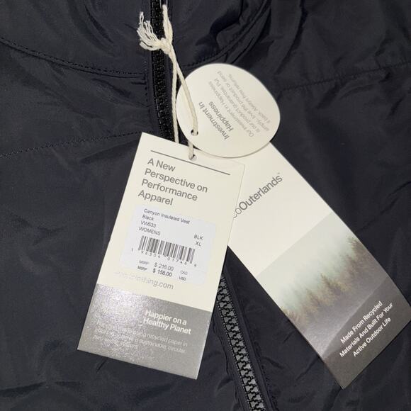 NWT Vuori Canyon Insulated Vest - Women's XL Black - Picture 4 of 7